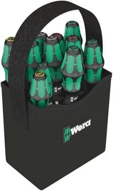 Wera 2go 300 skruetrækkersæt med 11 Kraftform skruetrækkere i kogger