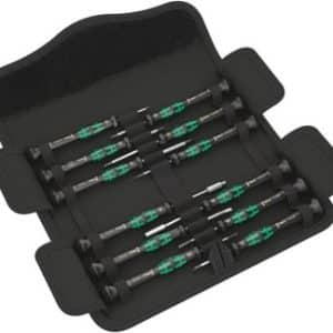 Wera Kraftform Micro skruetrækkersæt med 12 dele til elektronik i taske