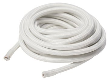 ELWORKS stofledning hvid 5 meter med 2x0,75mm ledere