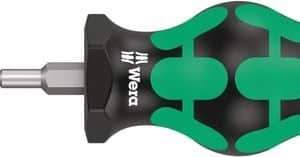 Wera 350 PH stubby skruetrækker med kort klinge og Kraftform greb