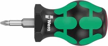 Wera 350 PH stubby skruetrækker med kort klinge og Kraftform greb