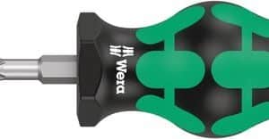Wera 350 PH stubby skruetrækker med kort klinge og Kraftform greb