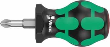 Wera 350 PH stubby skruetrækker med kort klinge og Kraftform greb