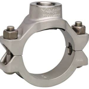 Victaulic anboringstee type 422 i rustfri 316 med 76,1 mm hovedtilslutning og 1/2" afgrening