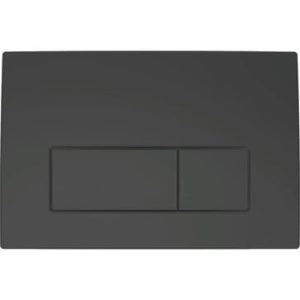 Geberit Delta50 betjeningsplade duo i sort mat finish til dobbeltskyl