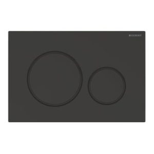 Geberit Sigma20 betjeningsplade mat sort til dobbeltskyl