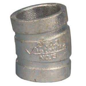 Victaulic bøjning 11,25 grader 60,3 mm galvaniseret duktilt jern til rille-system