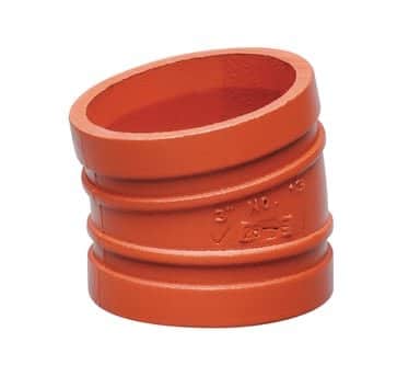 Victaulic orange duktil jern bøjning 11,25 grader DN50 til sprinklersystem