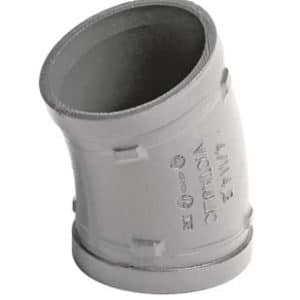 Victaulic galvaniseret rillefitting bøjning 22,5 grader 60,3 mm til sprinklersystemer