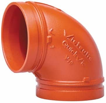 Victaulic Quickvic V10 orange bøjning 90 grader 76,1 mm til HVAC-systemer