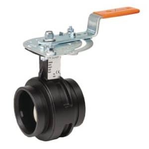 Victaulic butterflyventil med håndtag 114,3 mm Series 761 i duktilt jern