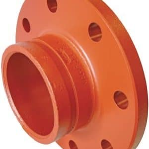 Victaulic flangeadapter 168,3 mm orange duktiljern PN10/16 til rille-system