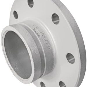 Victaulic flangeadapter 88,9 mm galvaniseret med 8-huls flange til rille-system
