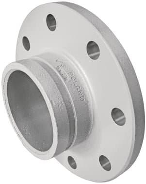 Victaulic flangeadapter 139,7 mm galvaniseret duktiljern med 8 huller
