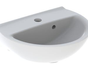 Ifo Spira rund håndvask 50 cm i hvid keramik med Ifo Clean glasur