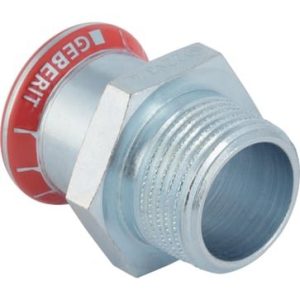 Geberit Mapress overgang FZ 28 mm med udvendigt gevind 1 1/4 tommer til pressesystemer