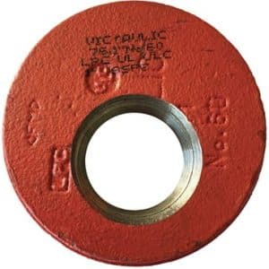 Victaulic No.60 prop med excentrisk aftap 48,3 mm rød til sprinklersystemer