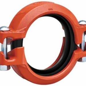Victaulic Quickvic Style 107V fast rille kobling 114,3mm orange med EPDM-pakning til HVAC