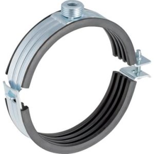 Geberit Silent rørbærer 56 mm galvaniseret med gevindmuffe til støjdæmpende afløb
