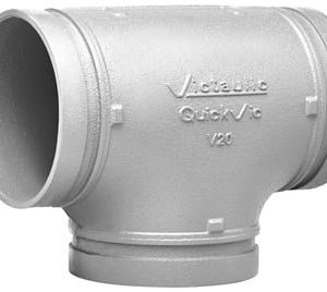 Victaulic galvaniseret T-stykke 114,3 mm til HVAC rille-systemer