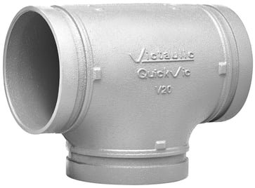 Victaulic galvaniseret T-stykke 114,3 mm til HVAC rille-systemer