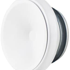 Unite tilluftventil Ø100 mm hvid RAL9016 med ramme og tætning