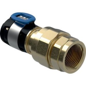 Geberit FlowFit unionsovergang 25mm til 3/4 tommer indvendigt gevind i blyfri siliciumbronze